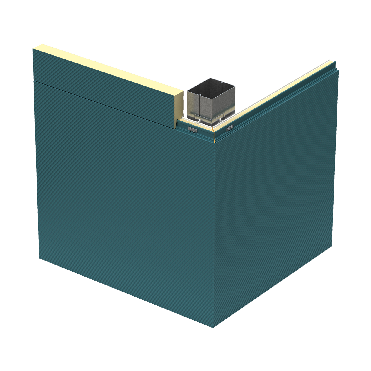 Imagen de panel aislante tipo sándwich Kingspan Mini Micro-Rib